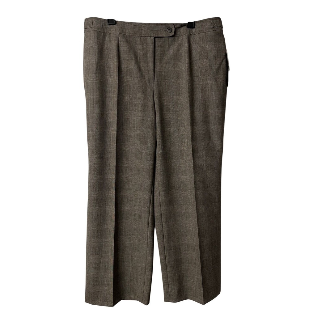 NWT Jones New York Womens Stretch Wool Blend Easy Care Dress Pants 18W Petite